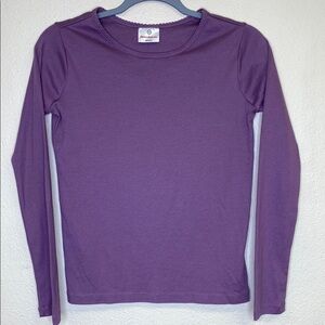 Hannah Andersson Purple Long Sleeve Pajama Top Size 150